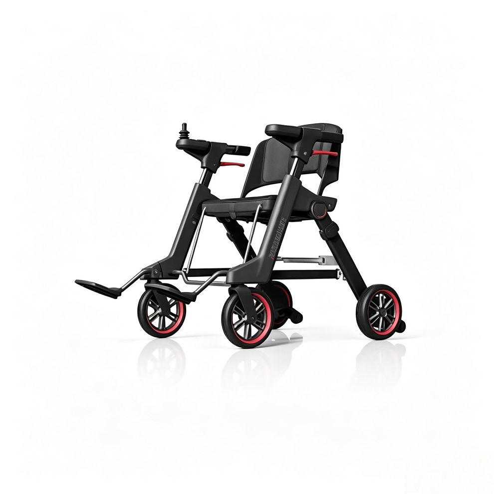 Smart Folding Electric Wheelchair | Portable Mobility Aid for Seniors ...